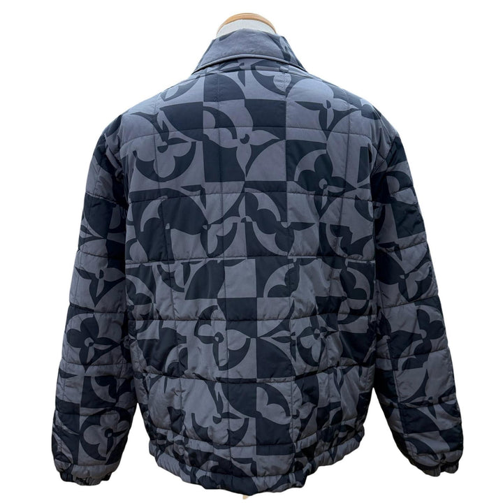 未使用品▼LOUIS VUITTON ルイヴィトン 2022年製 HMB09E モノグラムフラワー キルティング 中綿入り WZIPUP ジャケット 50 正規品 メンズ