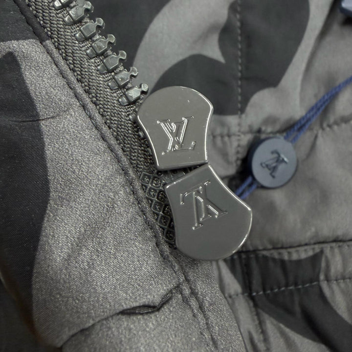 未使用品▼LOUIS VUITTON ルイヴィトン 2022年製 HMB09E モノグラムフラワー キルティング 中綿入り WZIPUP ジャケット 50 正規品 メンズ