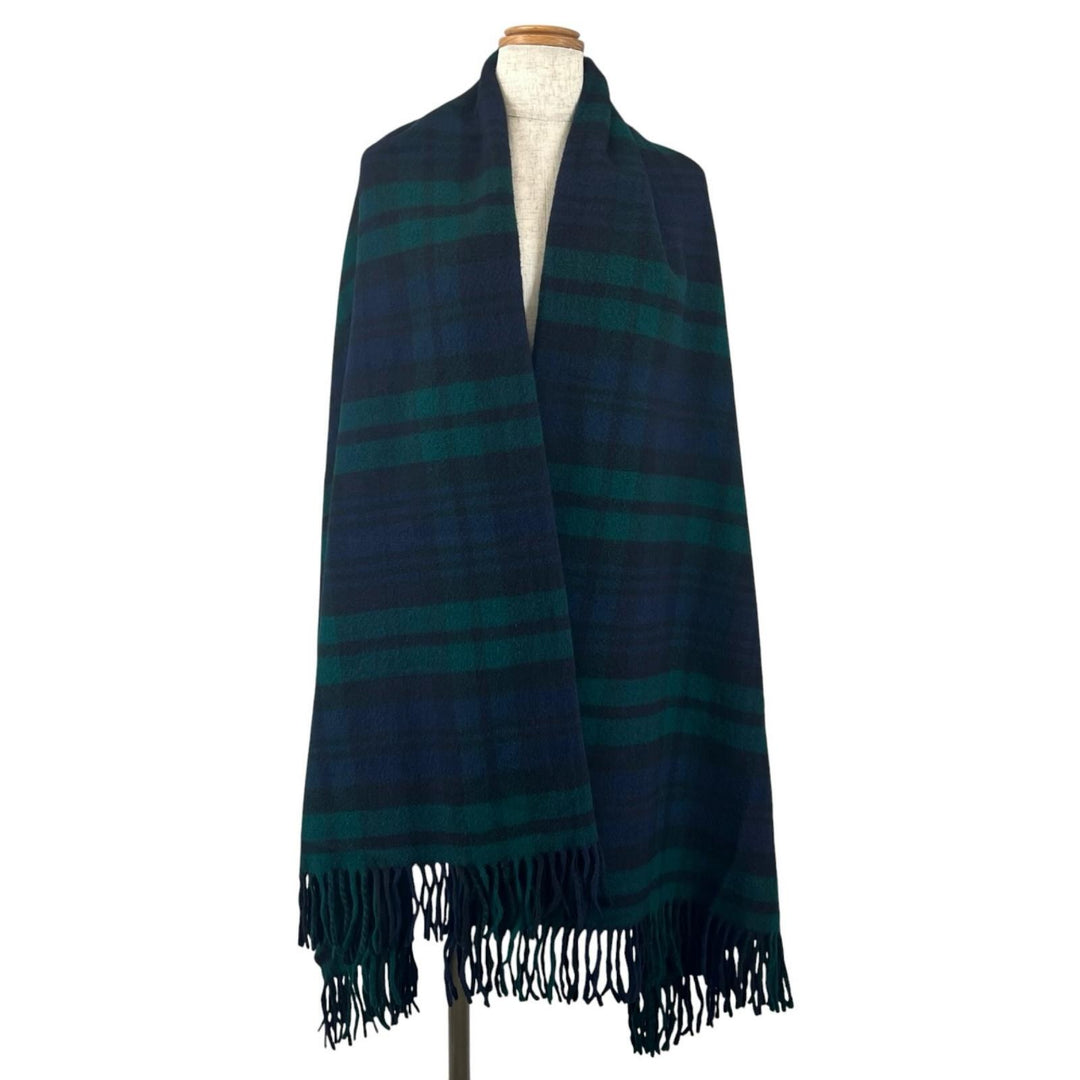 美品▲Johnstons of Elgin ジョンストンズ オブ エルガン WA000056 ウール カシミヤ 超大判 ストール マルチカラー イギリス製 正規品