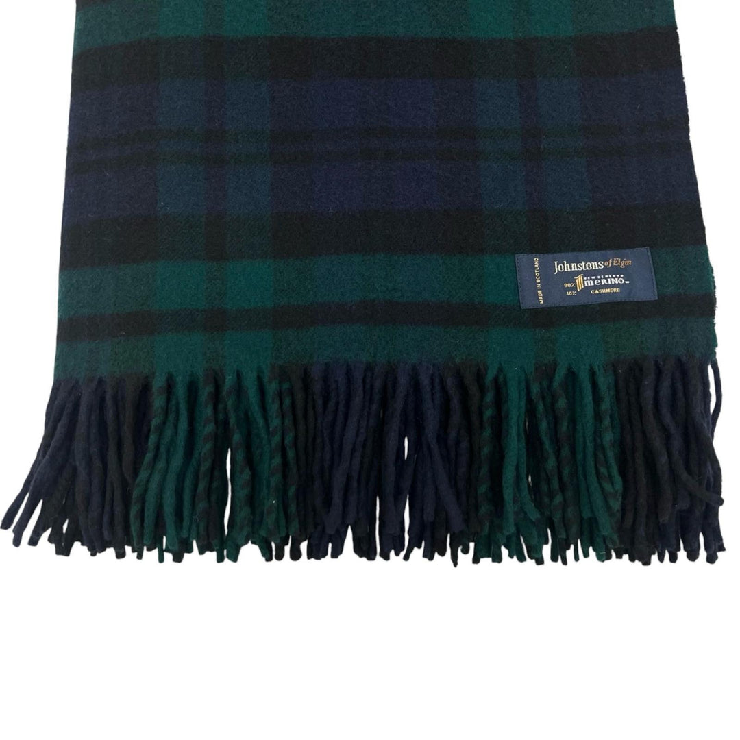 美品▲Johnstons of Elgin ジョンストンズ オブ エルガン WA000056 ウール カシミヤ 超大判 ストール マルチカラー イギリス製 正規品