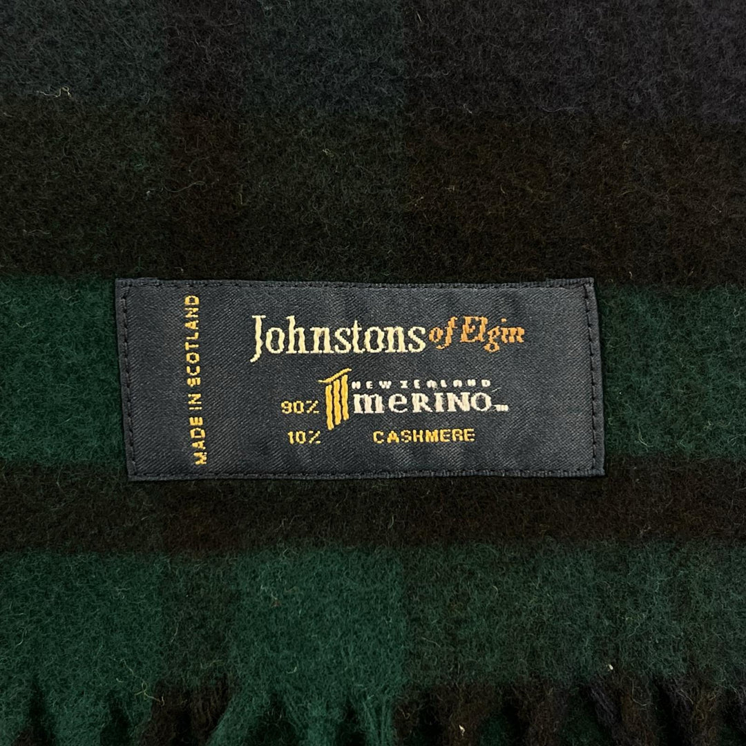 美品▲Johnstons of Elgin ジョンストンズ オブ エルガン WA000056 ウール カシミヤ 超大判 ストール マルチカラー イギリス製 正規品