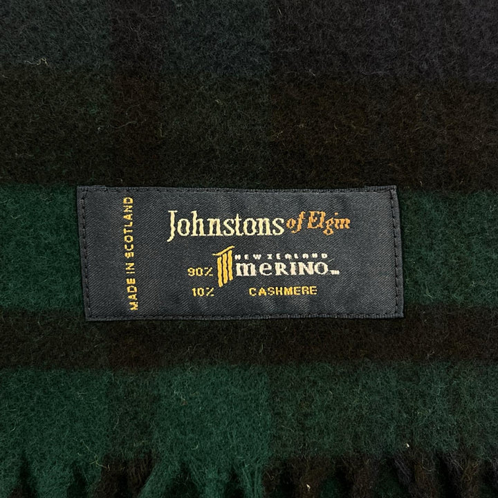 美品▲Johnstons of Elgin ジョンストンズ オブ エルガン WA000056 ウール カシミヤ 超大判 ストール マルチカラー イギリス製 正規品