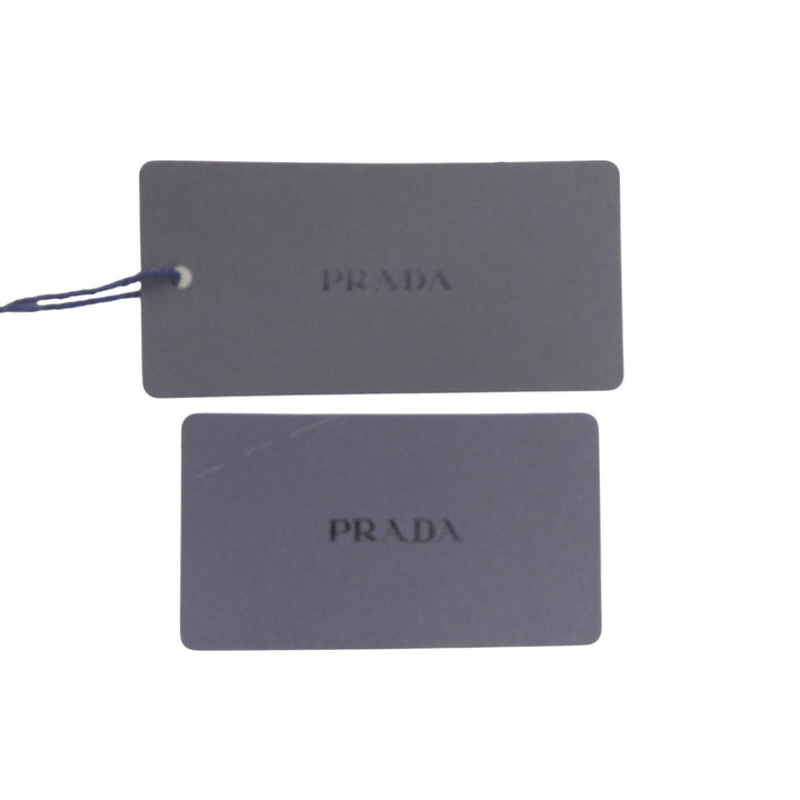 未使用品▲PRADA プラダ 1HC137 三角ロゴプレート ファー付 Re-Nylon バケットハット ブラック S イタリア製 正規品 レディース 保存袋付
