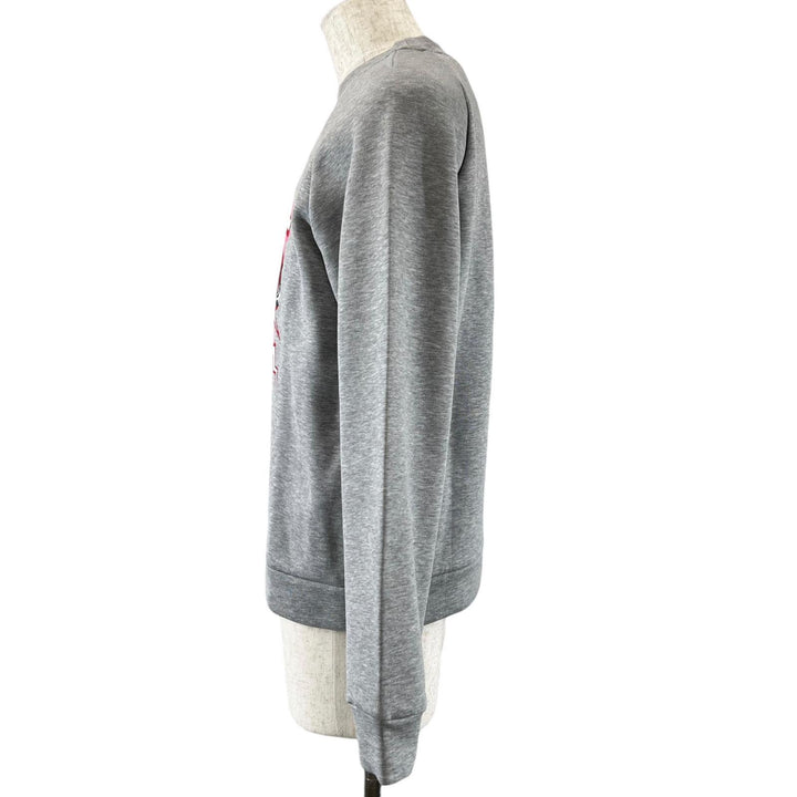 美品▲PRADA プラダ 2019年製 134592 フランケンシュタイン ローズ トレーナー スウェット グレー M 伊製 正規品 メンズ レディース