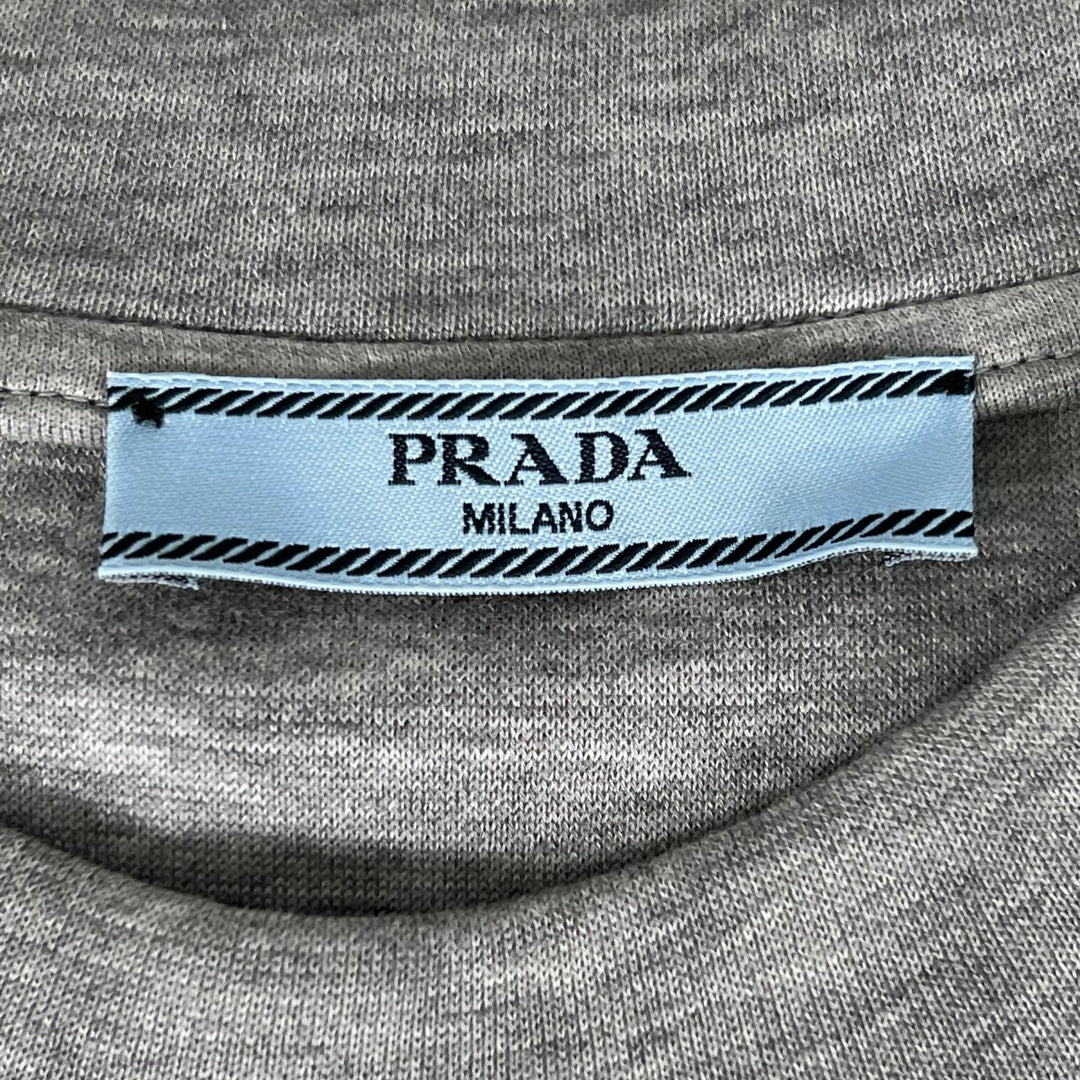 美品▲PRADA プラダ 2019年製 134592 フランケンシュタイン ローズ トレーナー スウェット グレー M 伊製 正規品 メンズ レディース