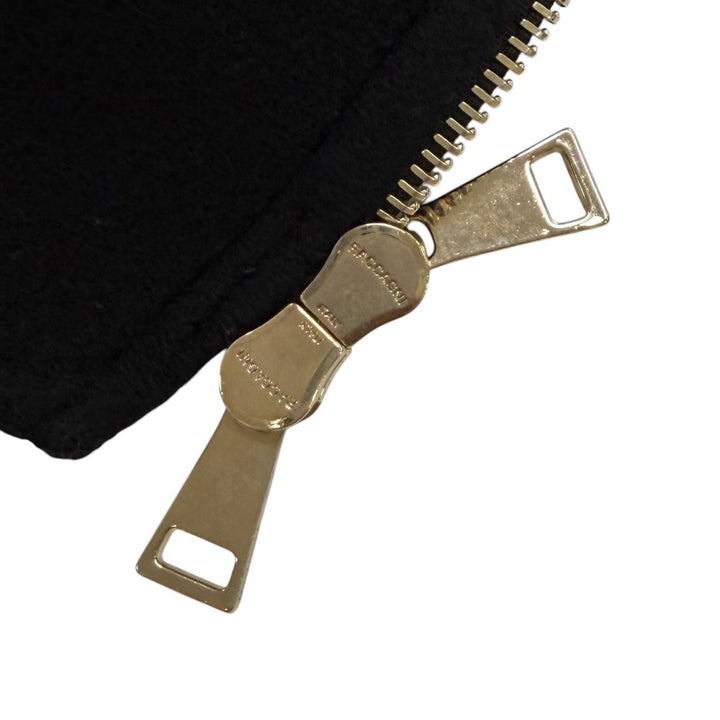 極美品★MONCLER モンクレール ACANTHUS ウール カシミヤ混 3WAY ZIP UP ダウンコート ブラック 1 イタリア製 国内正規品 レディース