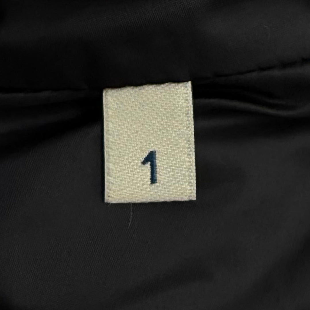 極美品★MONCLER モンクレール ACANTHUS ウール カシミヤ混 3WAY ZIP UP ダウンコート ブラック 1 イタリア製 国内正規品 レディース