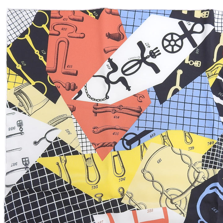 極美品▲HERMES エルメス カレ70 Les Petit Papier&
