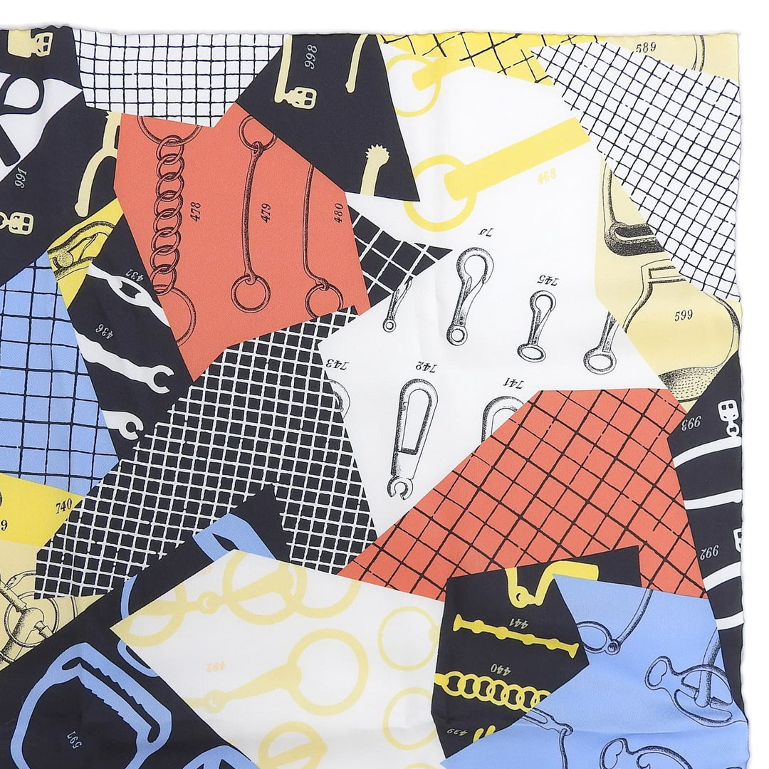 極美品▲HERMES エルメス カレ70 Les Petit Papier&