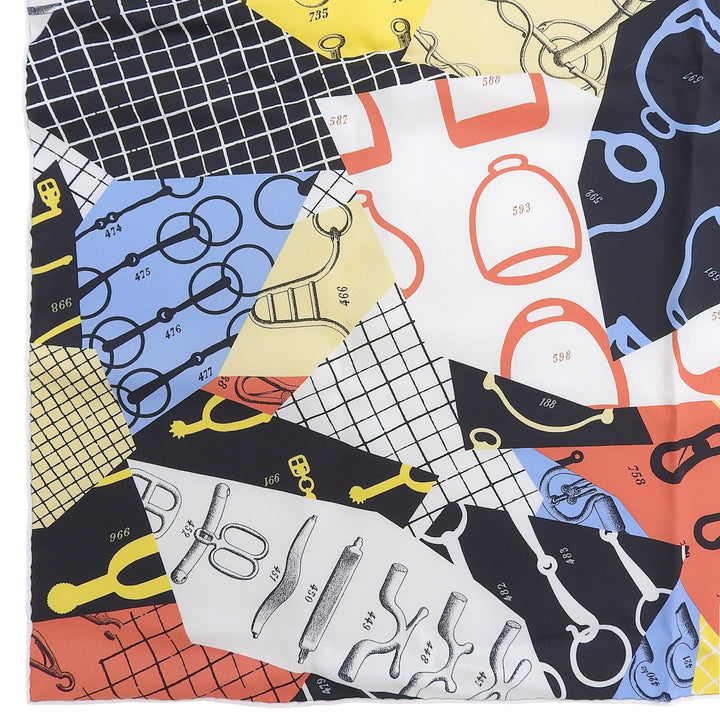 極美品▲HERMES エルメス カレ70 Les Petit Papier&