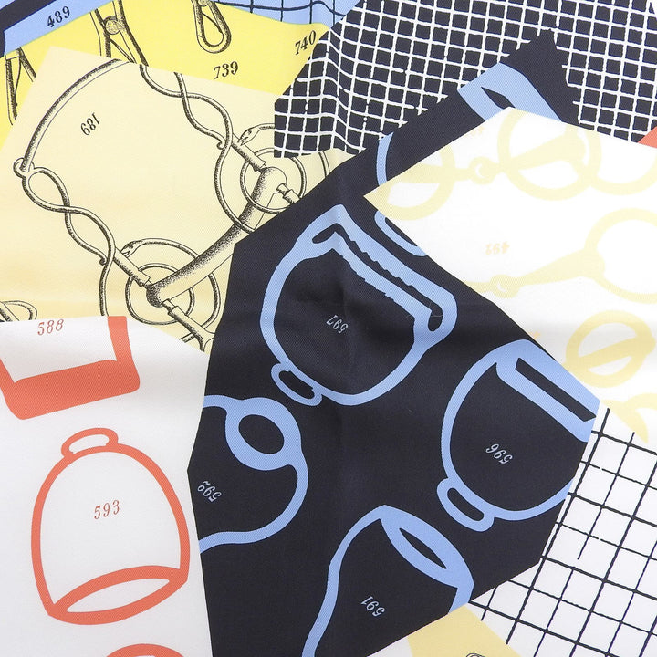 極美品▲HERMES エルメス カレ70 Les Petit Papier&