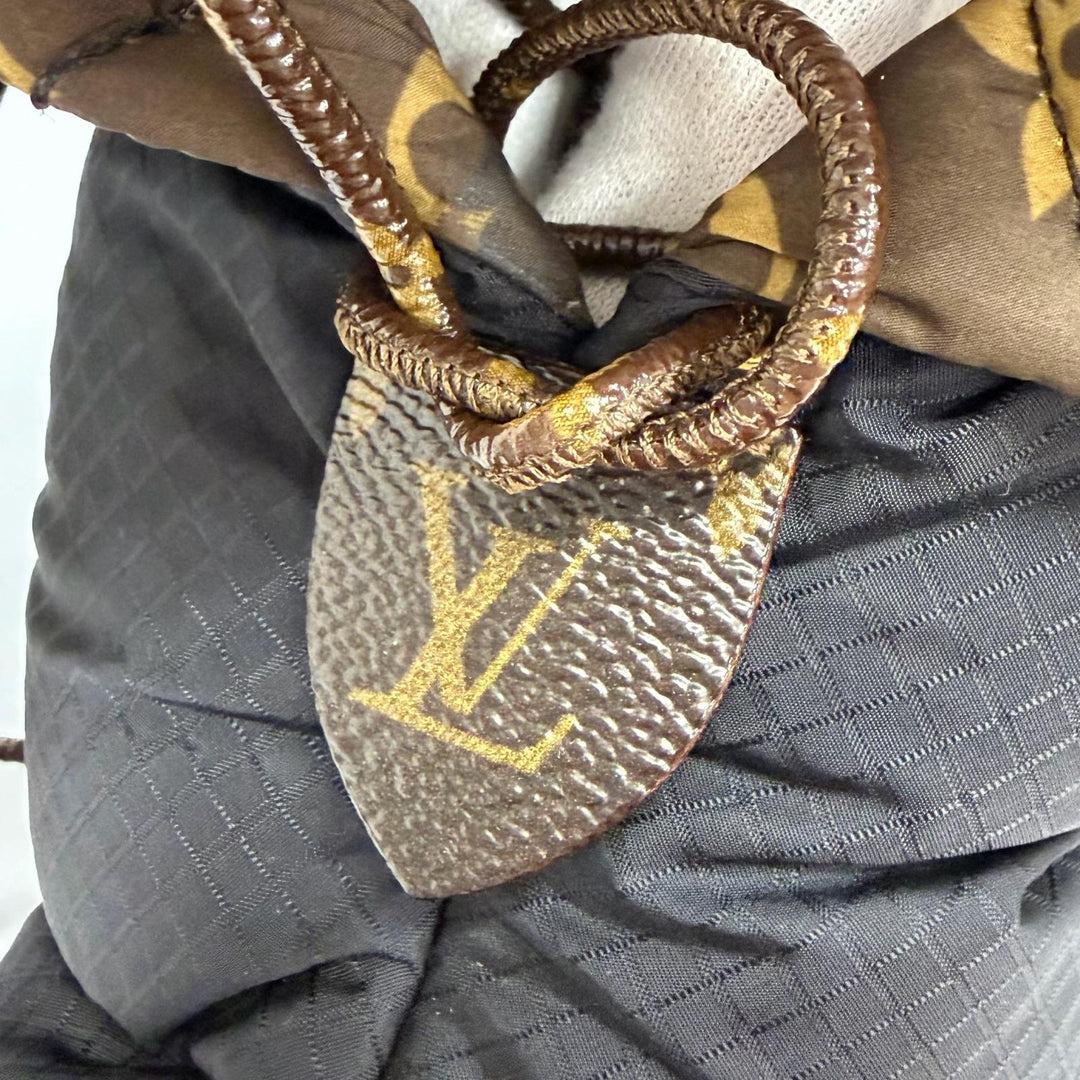 美品△LOUIS VUITTON ルイヴィトン ピローライン モノグラム スノーブーツ ショートブーツ ブラック 38 イタリア製 レディース
