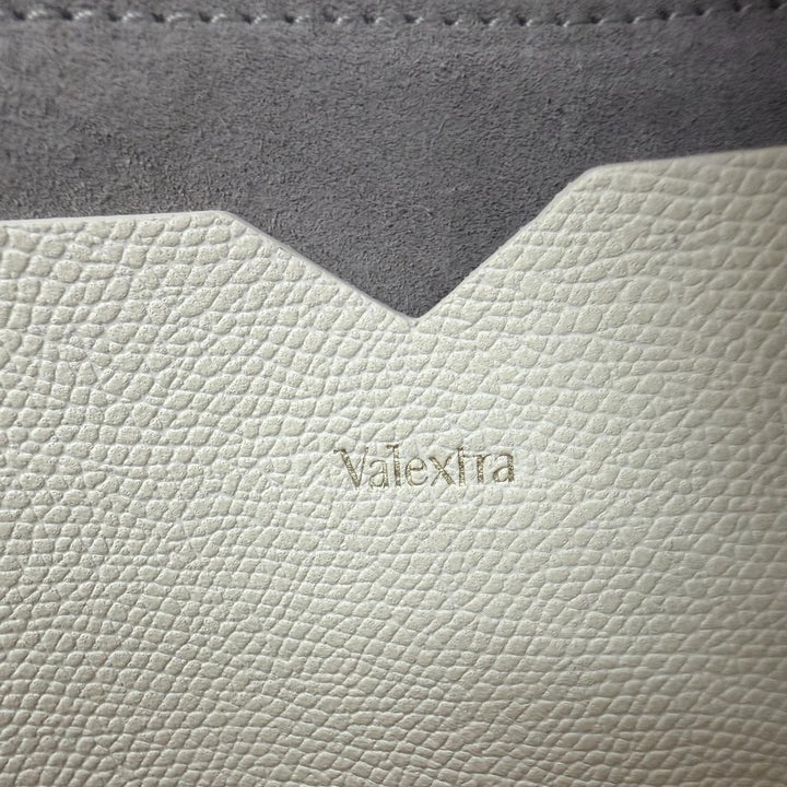 【ドンドン見直し】美品 ☆Valextra ヴァレクストラ FLUTE フルート レザー 2WAY ショルダーバッグ ハンドバッグ アイボリー イタリア製