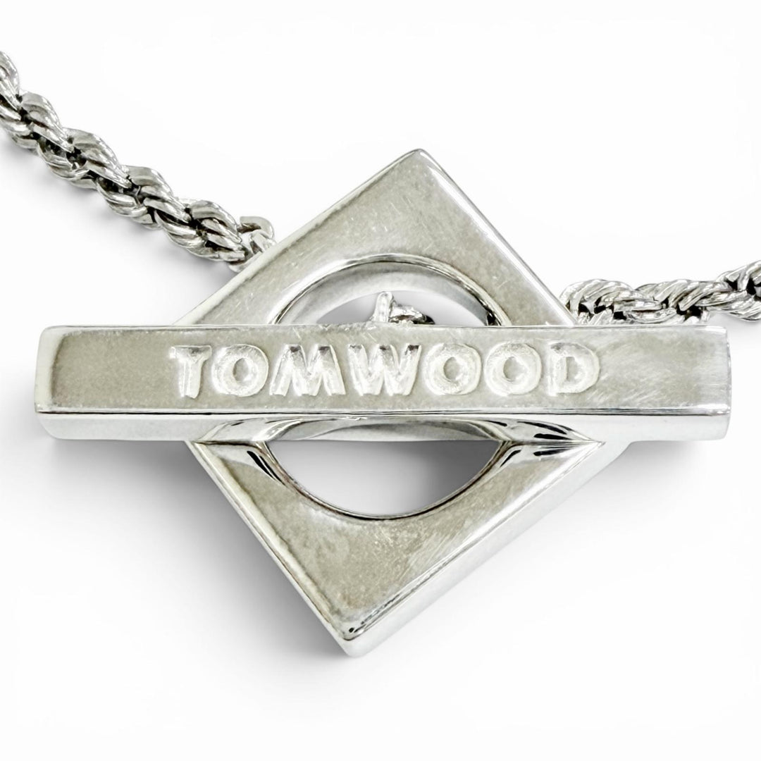 美品△TOM WOOD トムウッド SQUARE ROPE BRACELET スクエア ロープ ブレスレット アクセサリー 925 シルバー 重量18.25g 定価68700円