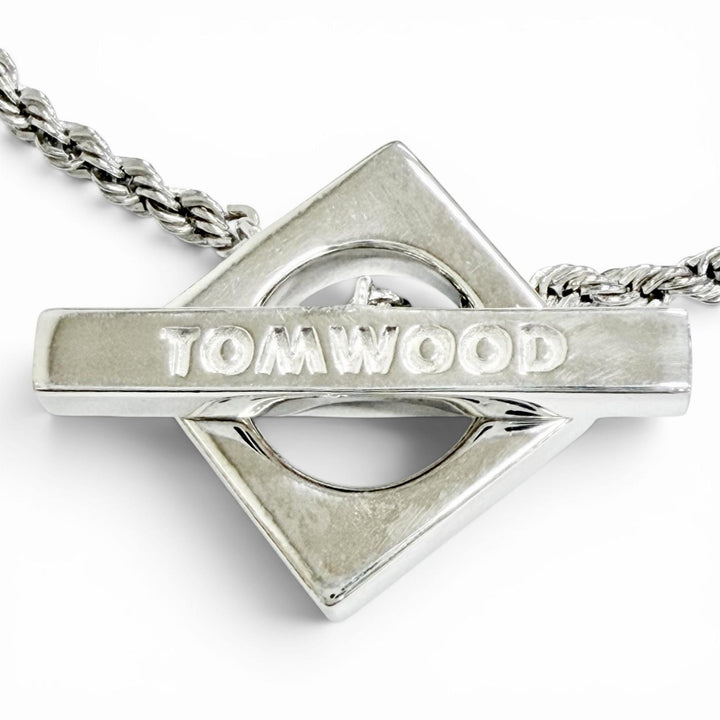 美品△TOM WOOD トムウッド SQUARE ROPE BRACELET スクエア ロープ ブレスレット アクセサリー 925 シルバー 重量18.25g 定価68700円