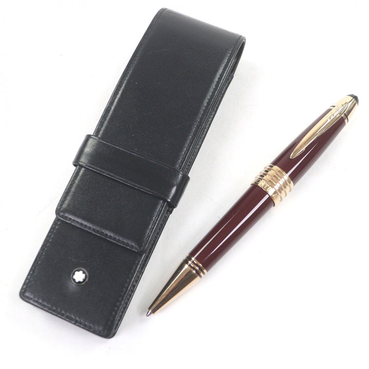 美品□MONTBLANC モンブラン 132125 ジョン・F・ケネディ スペシャルエディション ボールペン ボルドー ゴールド ドイツ製 筆記確認済み