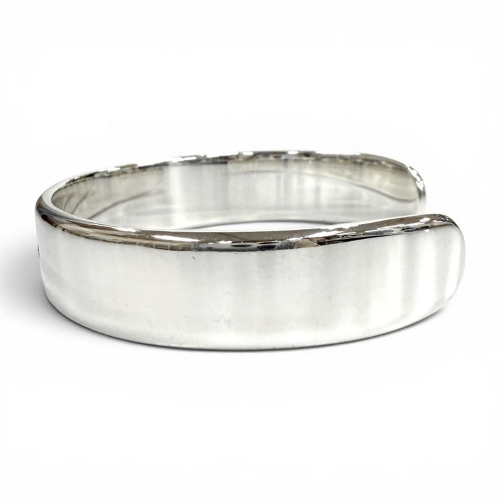 美品★TIFFANY&amp;Co. ティファニー AG925 リターントゥナローカフ バングル２Pダイヤ ブレスレット シルバー 重量33.5g レディース