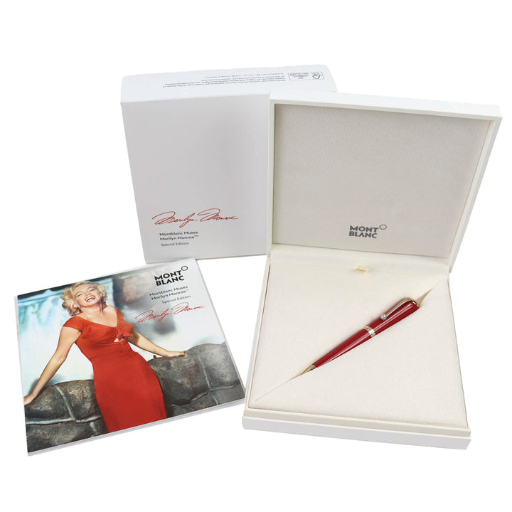 極美品△MONTBLANC モンブラン スペシャルエディション ミューズ マリリン モンロー パール ツイスト ボールペン 筆記確認済