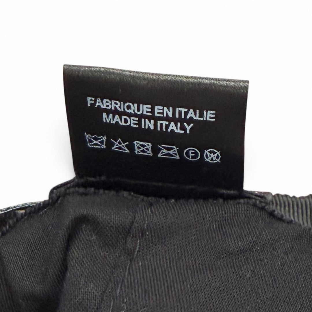美品★CHANEL シャネル 22K ウール アルパカ混 ココマーク金具付 チェック柄 リボンツイード バケットハット グレー ピンク S イタリア製
