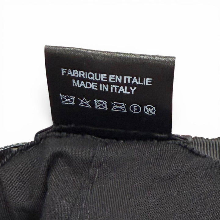 美品★CHANEL シャネル 22K ウール アルパカ混 ココマーク金具付 チェック柄 リボンツイード バケットハット グレー ピンク S イタリア製