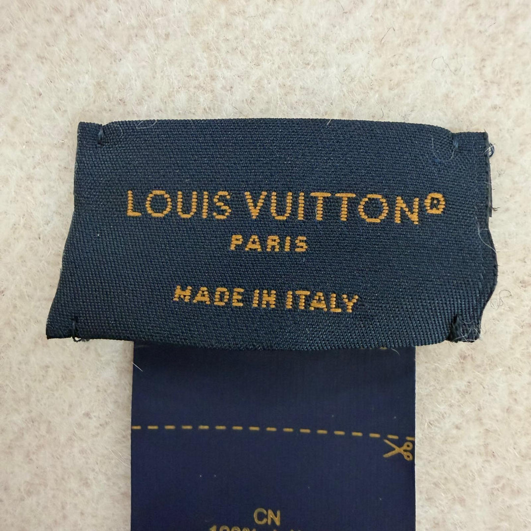 美品☆LOUIS VUITTON ルイヴィトン 2022年製 M77375 マフラー レイキャビック グラディエント カシミヤ100％ ローズグレール 正規品
