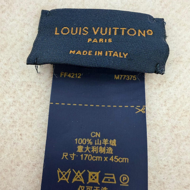 美品☆LOUIS VUITTON ルイヴィトン 2022年製 M77375 マフラー レイキャビック グラディエント カシミヤ100％ ローズグレール 正規品