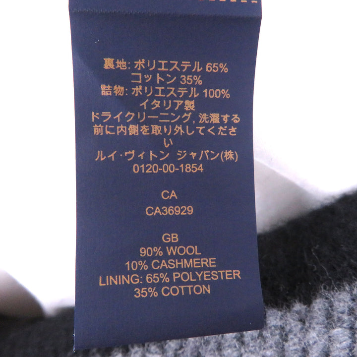 美品□LOUIS VUITTON ルイヴィトン 2023年製 M79525 クッション・LVサミット カシミヤ混 アントラシット イタリア製 正規品 定価111100円