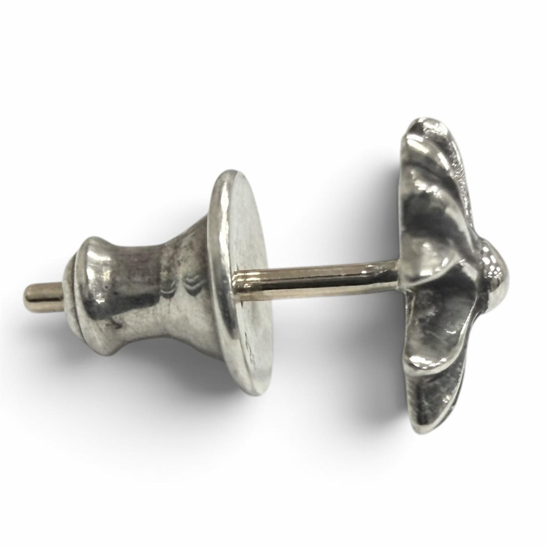 美品□CHROME HEARTS クロムハーツ No2 CH PLS SV925 14K CHプラス 片耳用 スタッドピアス ポストピアス シルバー 重量0.7g メンズ