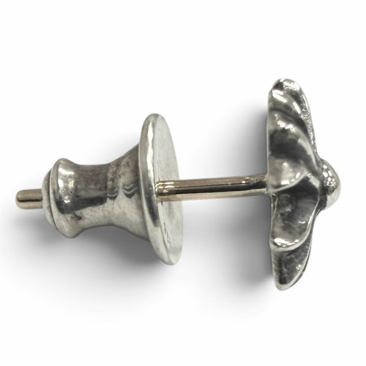 美品□CHROME HEARTS クロムハーツ No2 CH PLS SV925 14K CHプラス 片耳用 スタッドピアス ポストピアス シルバー 重量0.7g メンズ