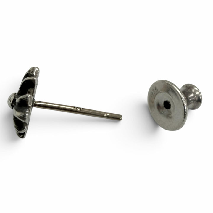 美品□CHROME HEARTS クロムハーツ No2 CH PLS SV925 14K CHプラス 片耳用 スタッドピアス ポストピアス シルバー 重量0.7g メンズ
