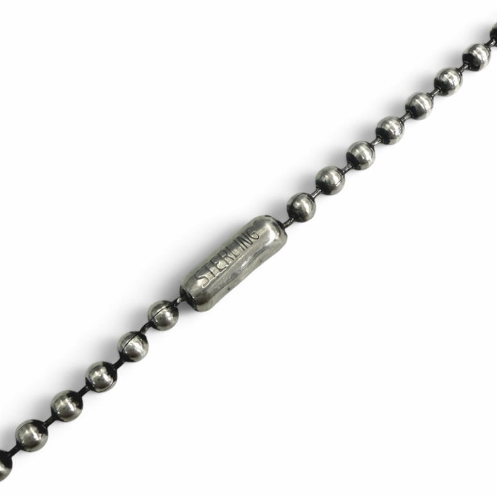 美品□CHROME HEARTS クロムハーツ 1BALL BS FLEUR SV925 1ボール BSフレア 20inch ネックレス ペンダントシルバー 重量18g メンズ