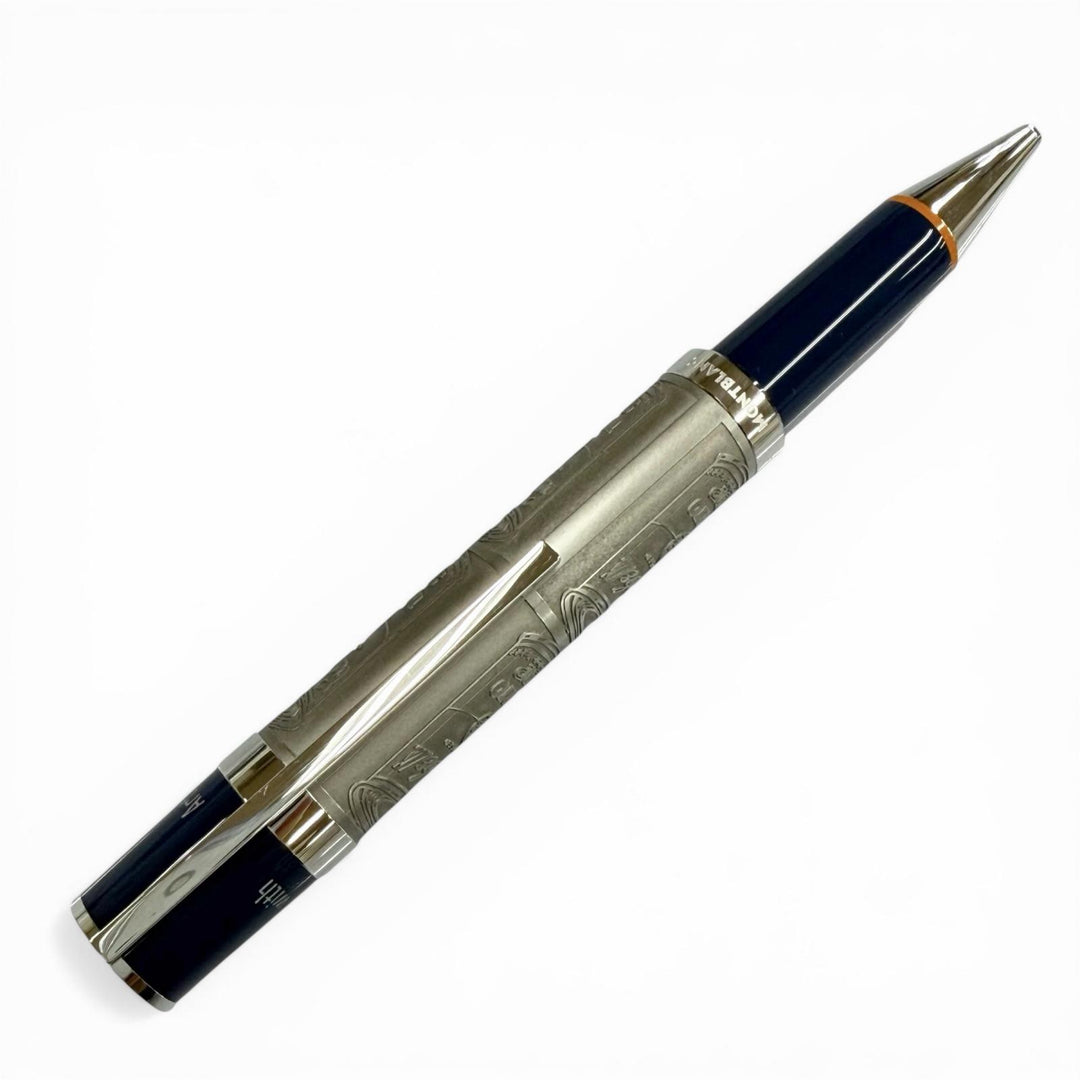 極美品▼MONTBLANC モンブラン スペシャルエディション グレートキャラクターズ アンディ ウォーホル ボールペン シルバー ブルー 筆記◎