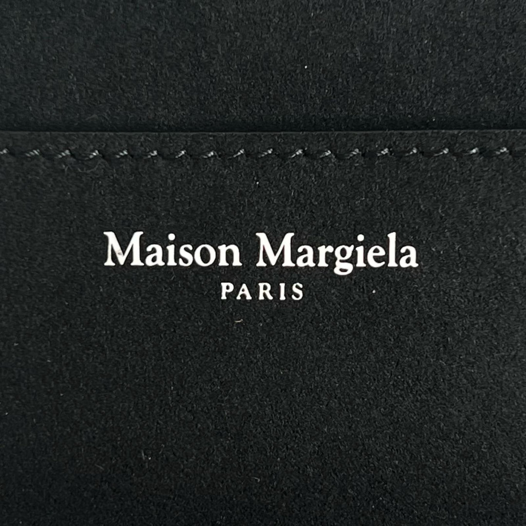 未使用品▲Maison Margiela メゾンマルジェラ SA2VL0012 レザー バニティバッグ ハンドバッグ ブラック 伊製 レディース 定価114400円