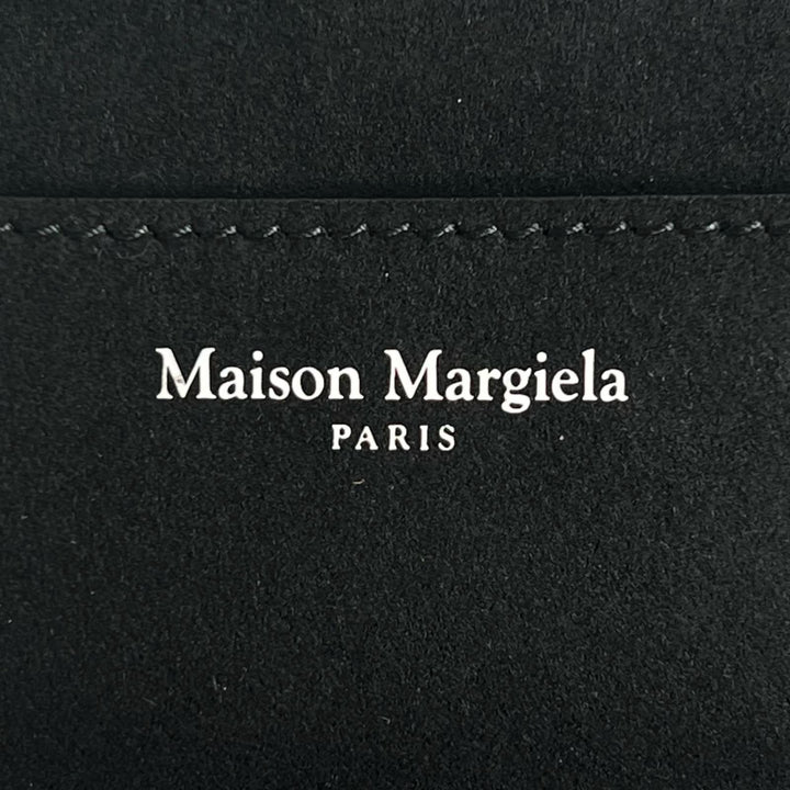 未使用品▲Maison Margiela メゾンマルジェラ SA2VL0012 レザー バニティバッグ ハンドバッグ ブラック 伊製 レディース 定価114400円