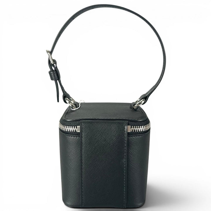 未使用品▲Maison Margiela メゾンマルジェラ SA2VL0012 レザー バニティバッグ ハンドバッグ ブラック 伊製 レディース 定価114400円