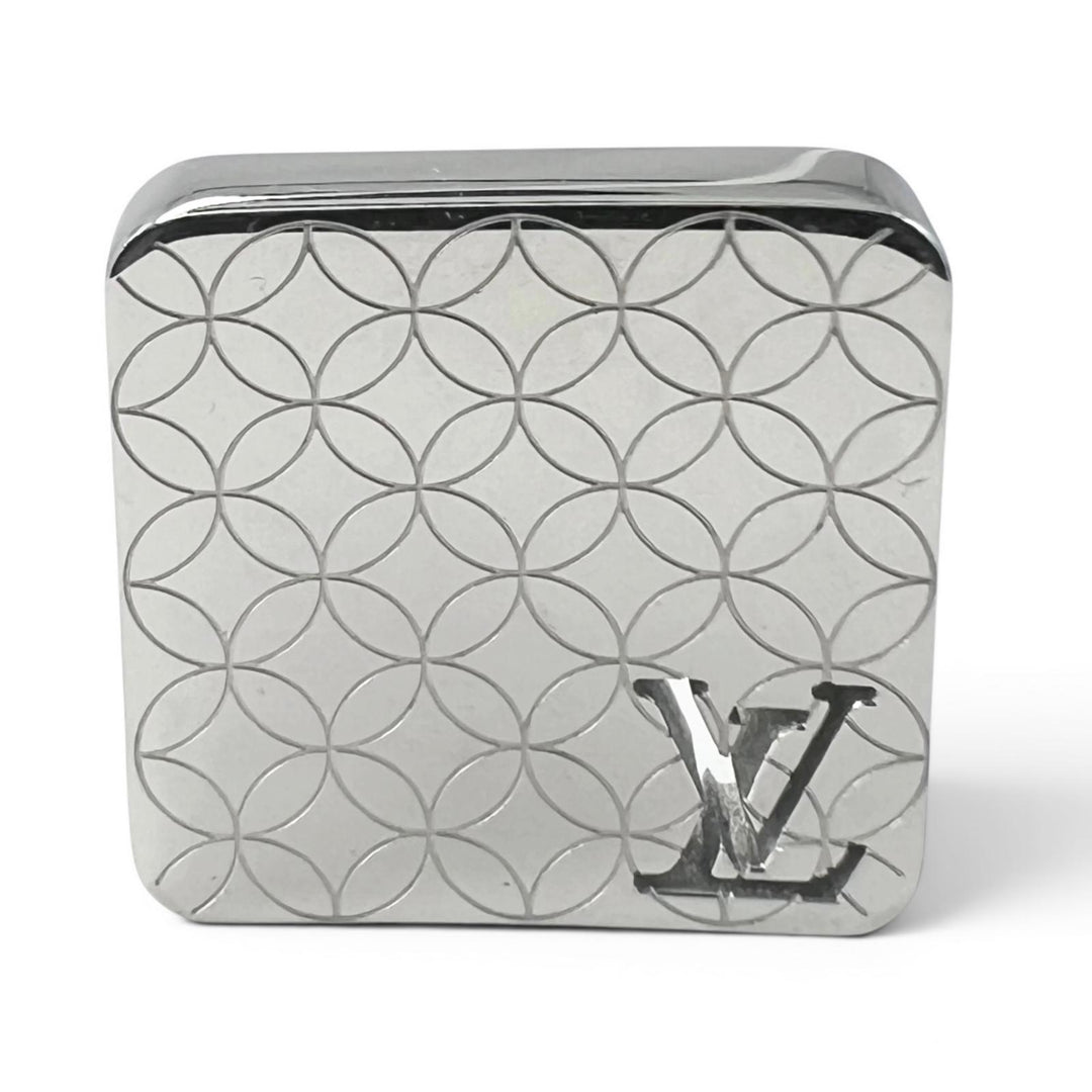 極美品▲LOUIS VUITTON ルイヴィトン M65043 ブトン ドゥ マンシェット・シャンゼリゼ カフスボタン カフリンクス シルバー 仏製 メンズ