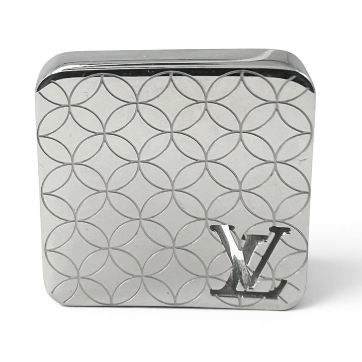 極美品▲LOUIS VUITTON ルイヴィトン M65043 ブトン ドゥ マンシェット・シャンゼリゼ カフスボタン カフリンクス シルバー 仏製 メンズ