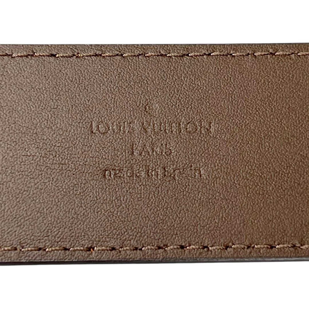 未使用品▲LOUIS VUITTON ルイヴィトン サンチュール LVイニシアル 40MM エピレザー ベルト ブルー ブラウン スペイン製 箱・保存袋付き