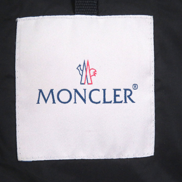 美品□MONCLER モンクレール DEDION GIUBBOTTO コヨーテファー フーデッド ダウンジャケット ブラック 1 ハンガー付き 正規品 メンズ