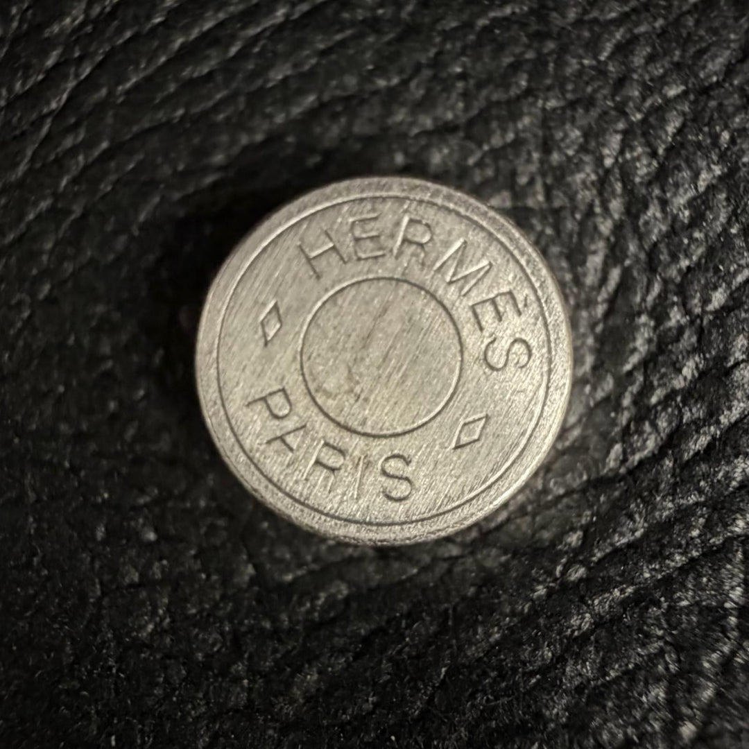 美品▼HERMES エルメス 24AW H443400HF0250 セリエボタン ダブルジップアップ ムートンジャケット ブラック 50 フランス製 メンズ