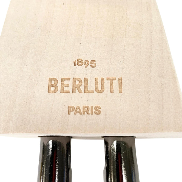 【ドンドン見直し】美品▲BERLUTI ベルルッティ 木製 ロゴ刻印 シューキーパー シューツリー ナチュラル 9 フランス製 メンズ
