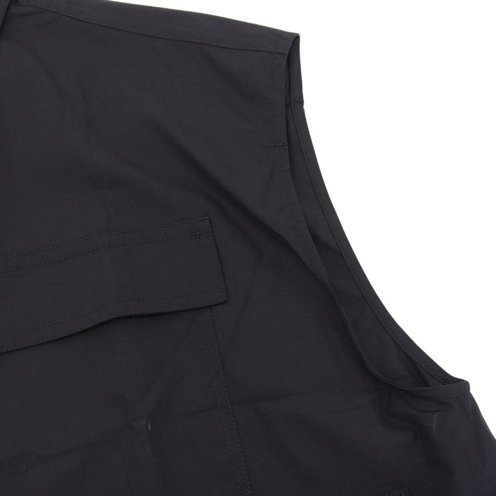 未使用品▲BURBERRY バーバリー 21SS 8051897 コットン100％ ボタンダウン ノースリーブ シャツ ブラック XL イタリア製 正規品 メンズ