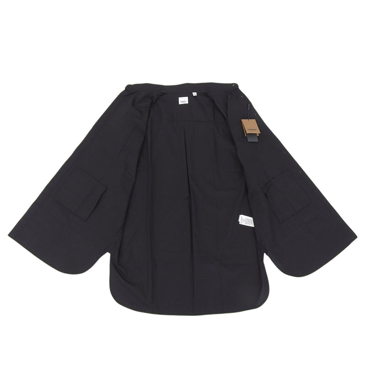 未使用品▲BURBERRY バーバリー 21SS 8051897 コットン100％ ボタンダウン ノースリーブ シャツ ブラック XL イタリア製 正規品 メンズ