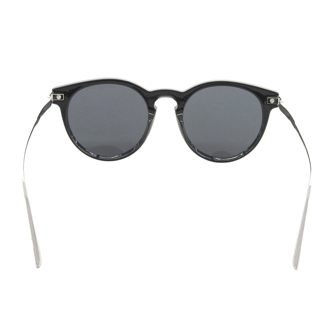 良品▲LOUIS VUITTON ルイヴィトン Z1669E LV ライズ ラウンド モノグラム サングラス ブラック シルバー 53□22 150 イタリア製 メンズ