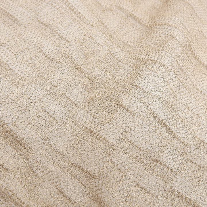美品▲HERMES エルメス コットン100％ 総H柄編み マフラー ショール ストール ブラウン系 フランス製 正規品 レディース 箱付き