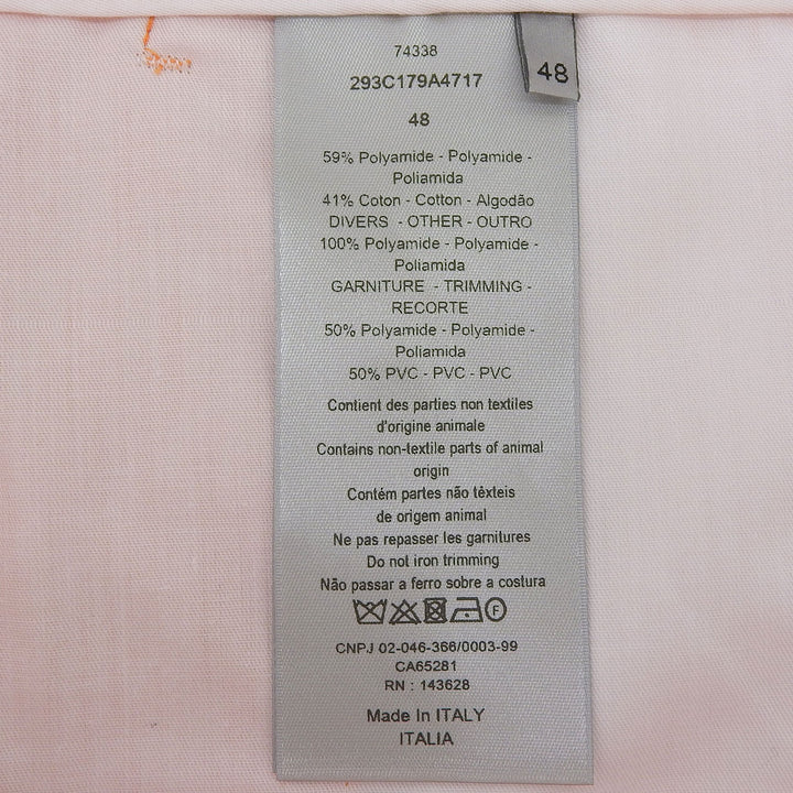 極美品▲DIOR ディオール 293C179A4717 ロゴパッチ ベルトデザイン ハーフパンツ ショートパンツ オレンジ 48 イタリア製 正規品 メンズ