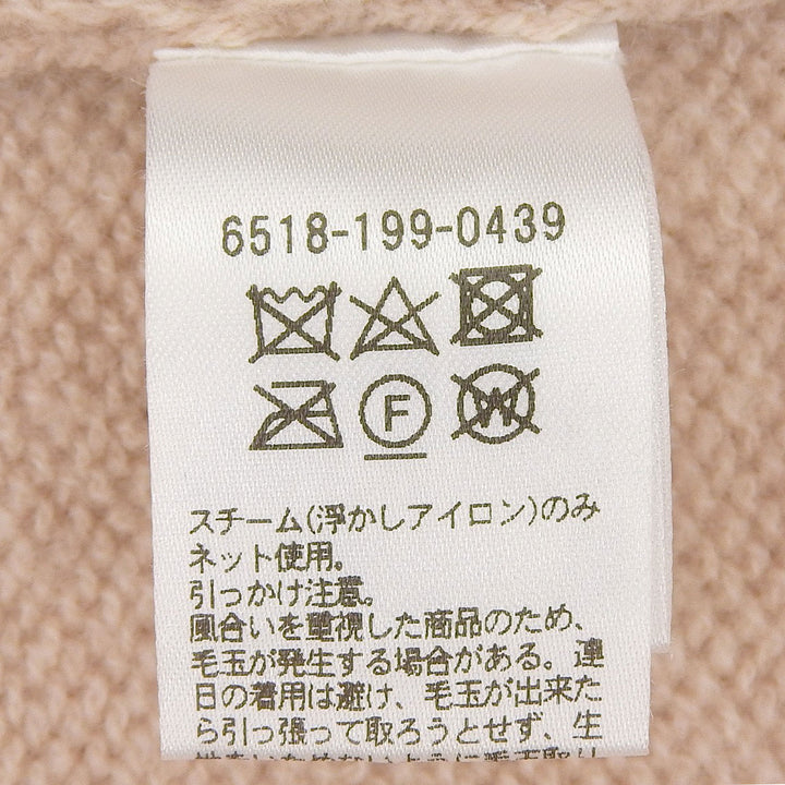極美品▲DRAWER ドゥロワー 6518-199-0439 12G ウール カシミヤ ロゴ刺繡 フーデット ノースリーブ ニットベスト 正規品 レディース