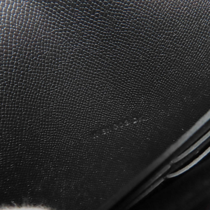 極美品☆HERMES エルメス ケリー・ポケット ロング ヴォーエプソン ゴールド金具 長財布 ブラック W刻印 フランス製 箱・保存袋付き
