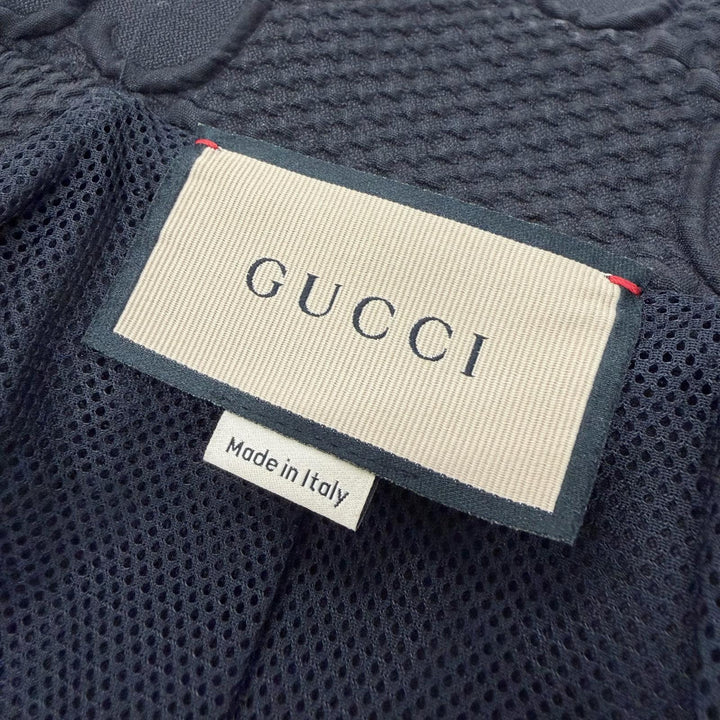 極美品▼GUCCI グッチ 724491 GGストレッチ ネオプレン ジップアップ ジャージ ジャケット ブラック イエロー S 正規品 メンズ