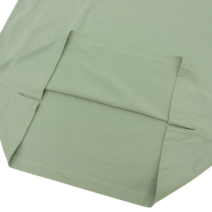 美品▲HERMES エルメス コットン100％ サドルステッチデザイン ショートスリーブ 半袖Ｔシャツ グリーン M イタリア製 正規品 メンズ